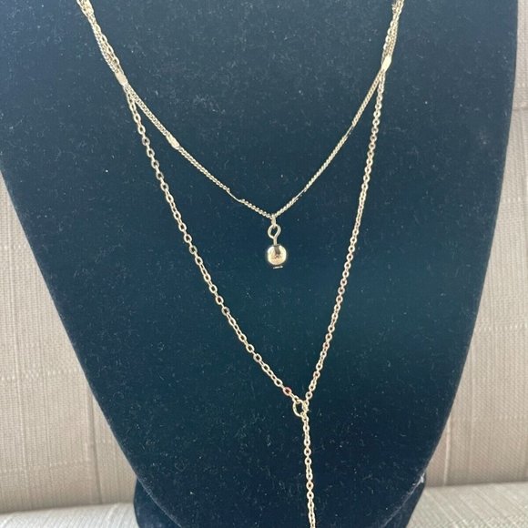 Women Necklace Y Dangle Gold Tone Fashion Jewelry New - Picture 6 of 10